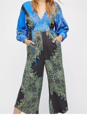 Free People Blooming fields jumpsuit